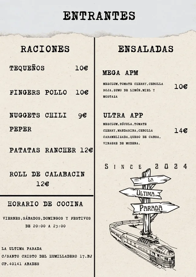 La Última Paradacarta entrantes